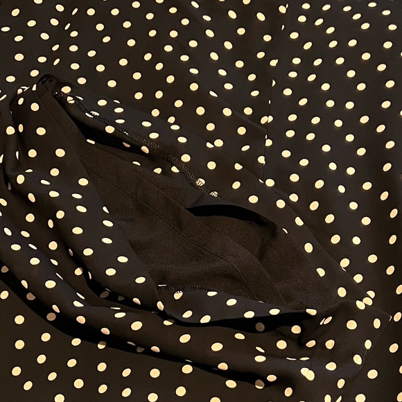 (NWT) Express wide leg, high rise, polka dot pants - Picture 5 of 6